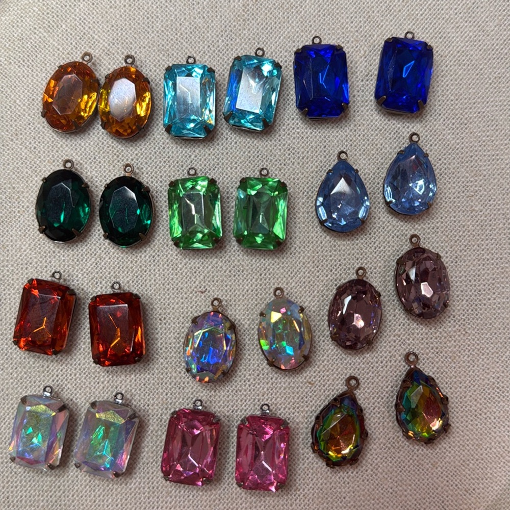 Glass Bohemian pendants